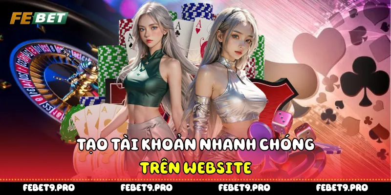 Tạo tài khoản nhanh chóng trên website